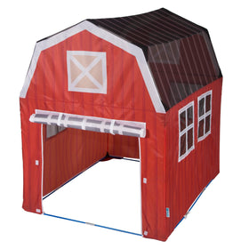 Interior setup of Pacific Play Tents Barnyard Playhouse showing ample play space.