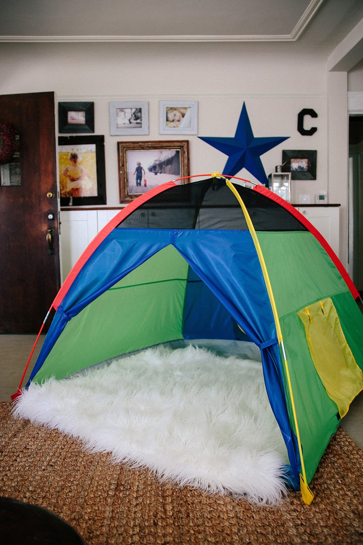 Pacific Play Tents Super Duper 4 Kid Tent tunnel ports connect to tunnels for expansion