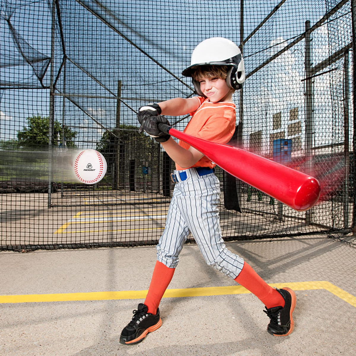 Dog-friendly PACKGOUT foam baseballs for light fetch games.
