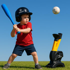 Group training session using PACKGOUT foam baseballs for team drills.
