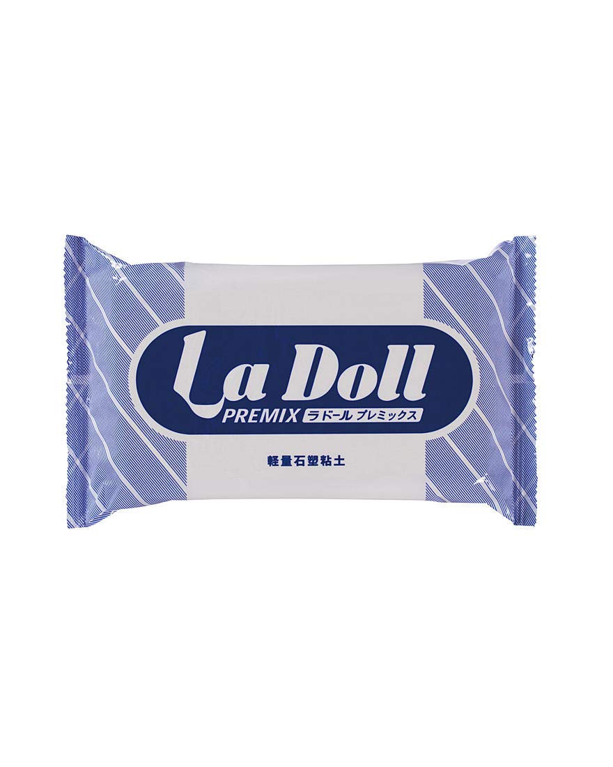 PADICO Air Dry Stone LA Doll Premix Clay bottle shows easy handling for quick doll making.