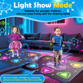 Pafolo Dance Mats foldable design for compact storage after play.