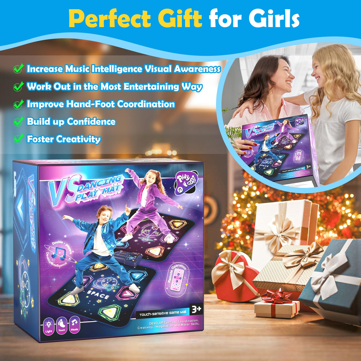 Pafolo Dance Mats holiday gift-ready for family fun.