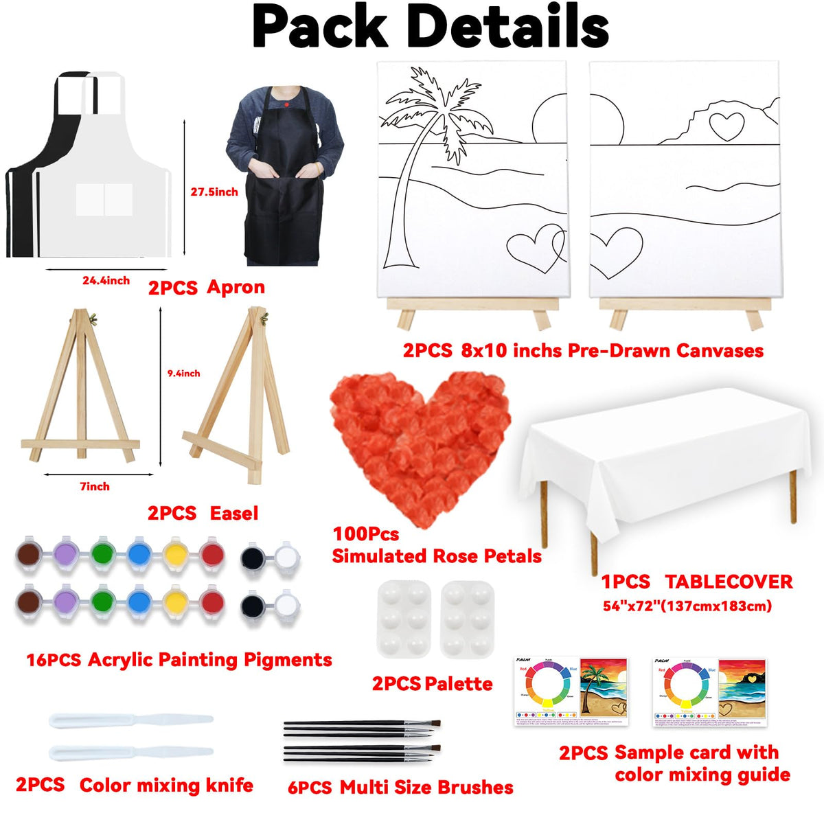 PAILIM high-quality materials with easels and paints support expressive art.