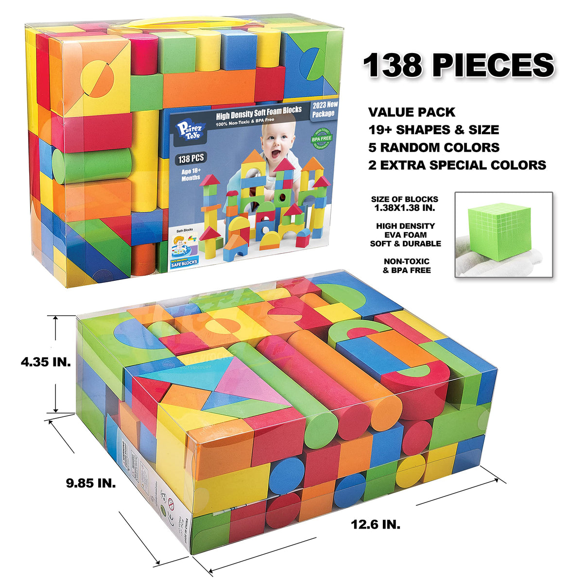 Pairez Toys color variety supports color recognition during early learning play