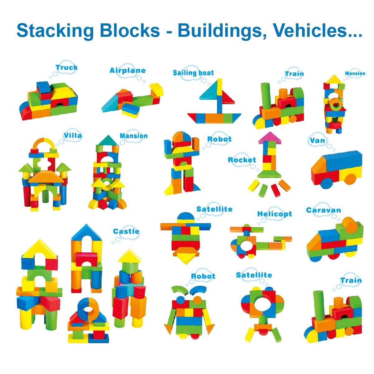 Pairez Toys hands stacking foam blocks to refine fine motor skills