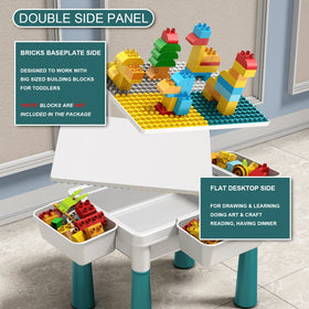 Pairez Toys small activity table building blocks on compact surface