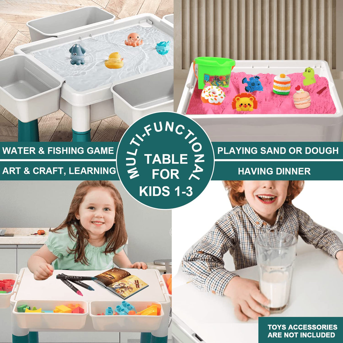 Pairez Toys small activity table reversible top for varied play setups