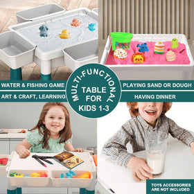 Pairez Toys small activity table reversible top for varied play setups