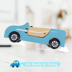 PairPear wooden family car wood finish highlighting natural tactile appeal.
