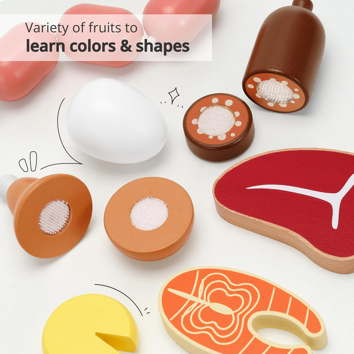 PairPear salmon cutting toy offers colorful, mess-free pretend meals