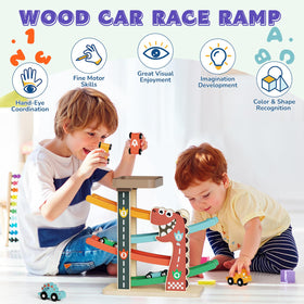 Paisure dinosaur cars add color and playful learning moments.
