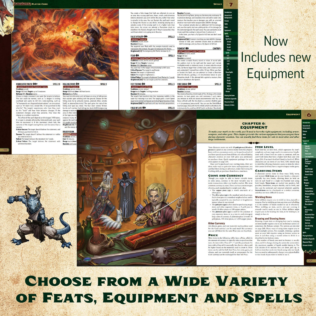 Paizo Pathfinder Core Special Edition character creation options organized for easy, flexible play