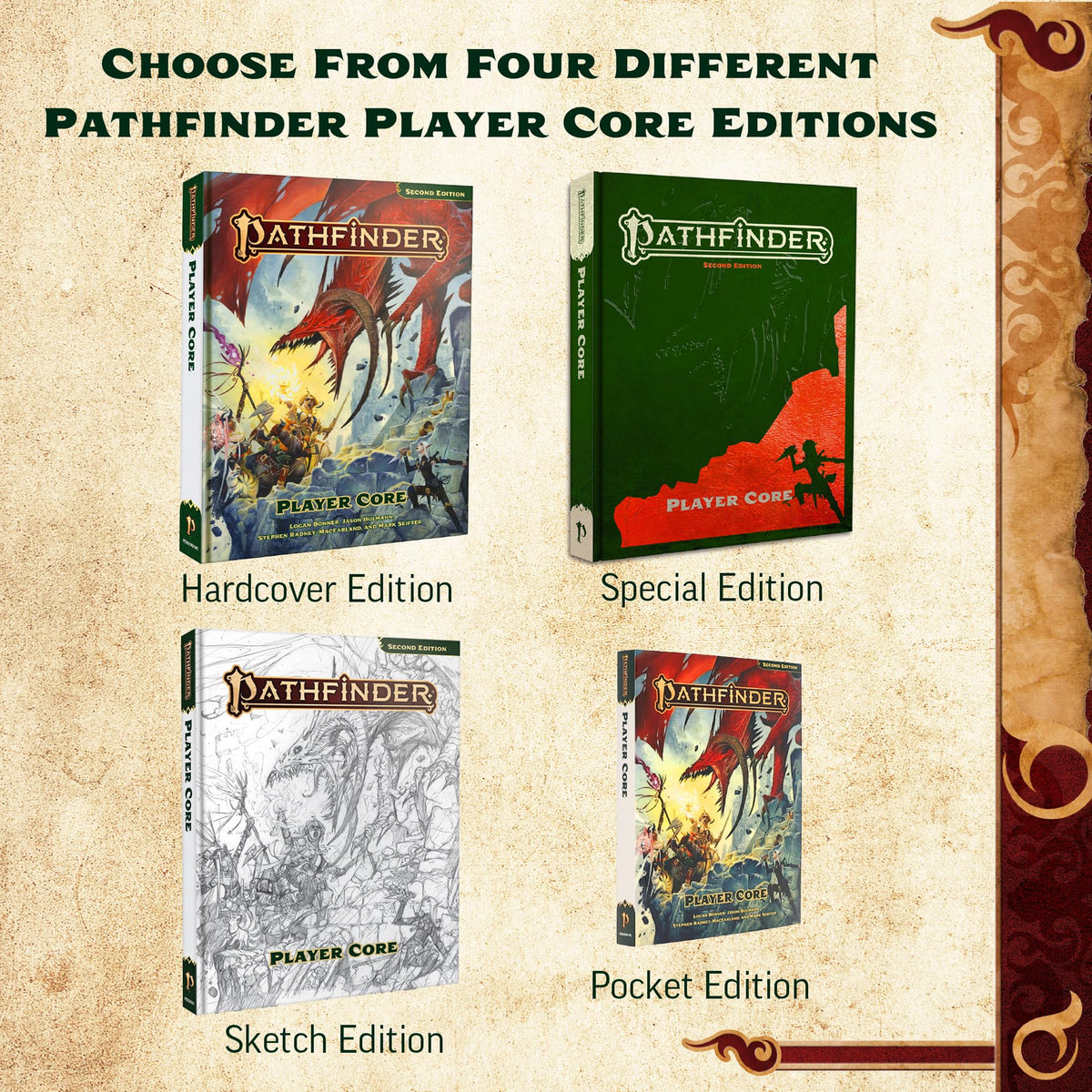 Paizo Pathfinder Core Special Edition Lost Omens primer pages provide rich world context