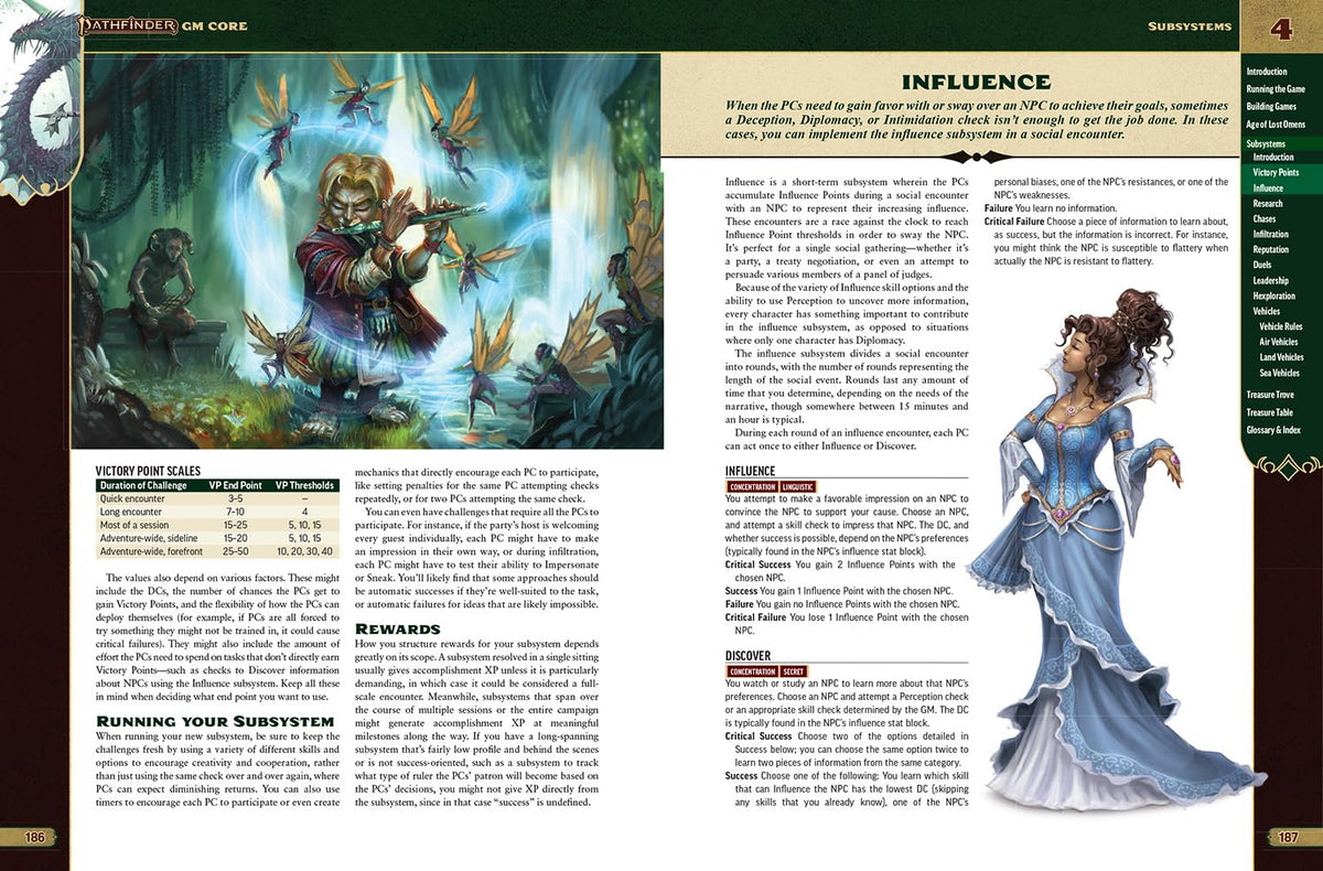 Paizo Pathfinder GM Core Pocket Edition pages close-up highlighting clear rules and GM tools.
