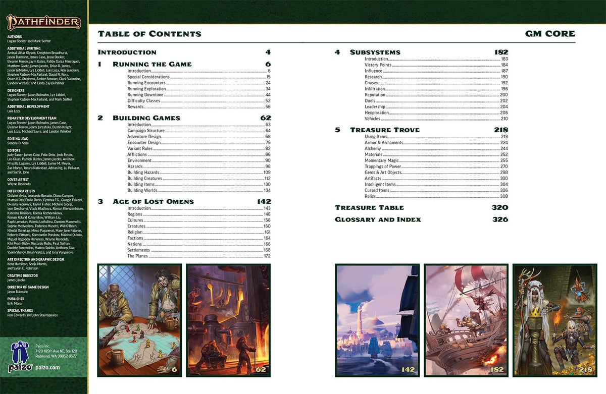 Paizo Pathfinder GM Core Pocket Edition tabletop scene showcasing portable format for on-site play.