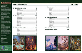 Paizo Pathfinder GM Core Pocket Edition tabletop scene showcasing portable format for on-site play.