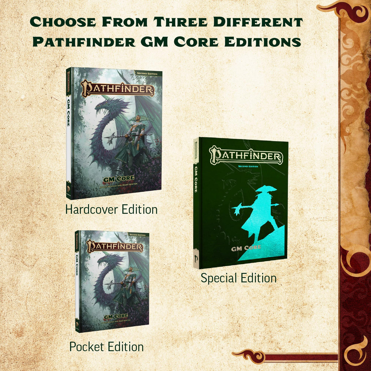 Paizo Pathfinder GM Core remastered-rulebook image emphasizes clearer sections