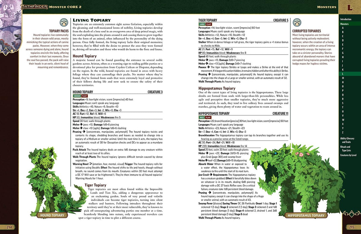 Paizo Pathfinder Monster Core 2 customization templates enable quick tailored challenges.