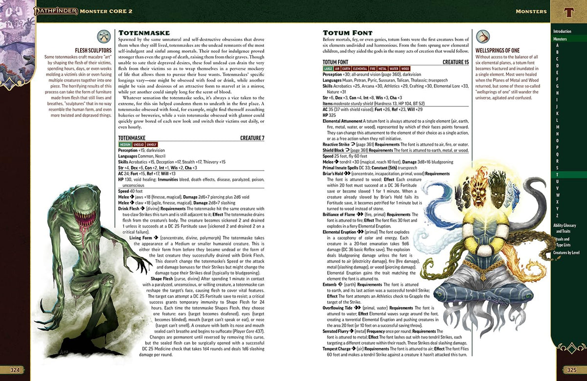 Paizo Pathfinder Monster Core 2 monster reading guidelines simplify combat pacing.