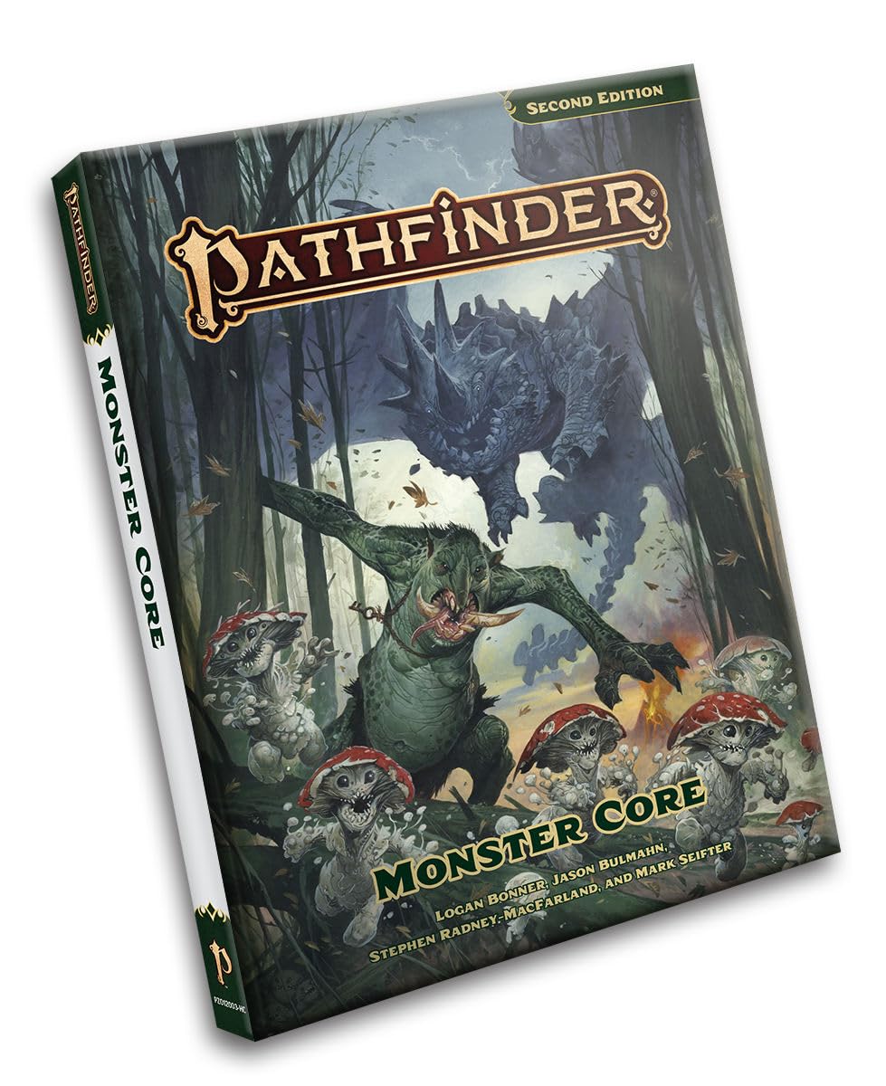 Paizo Pathfinder Monster Core artwork highlights menacing creatures for immersion.