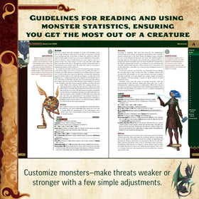 Paizo Pathfinder Monster Core durable hardcover supports long campaign play.