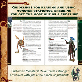 Paizo Pathfinder Monster Core Pocket Edition softcover back cover and finish
