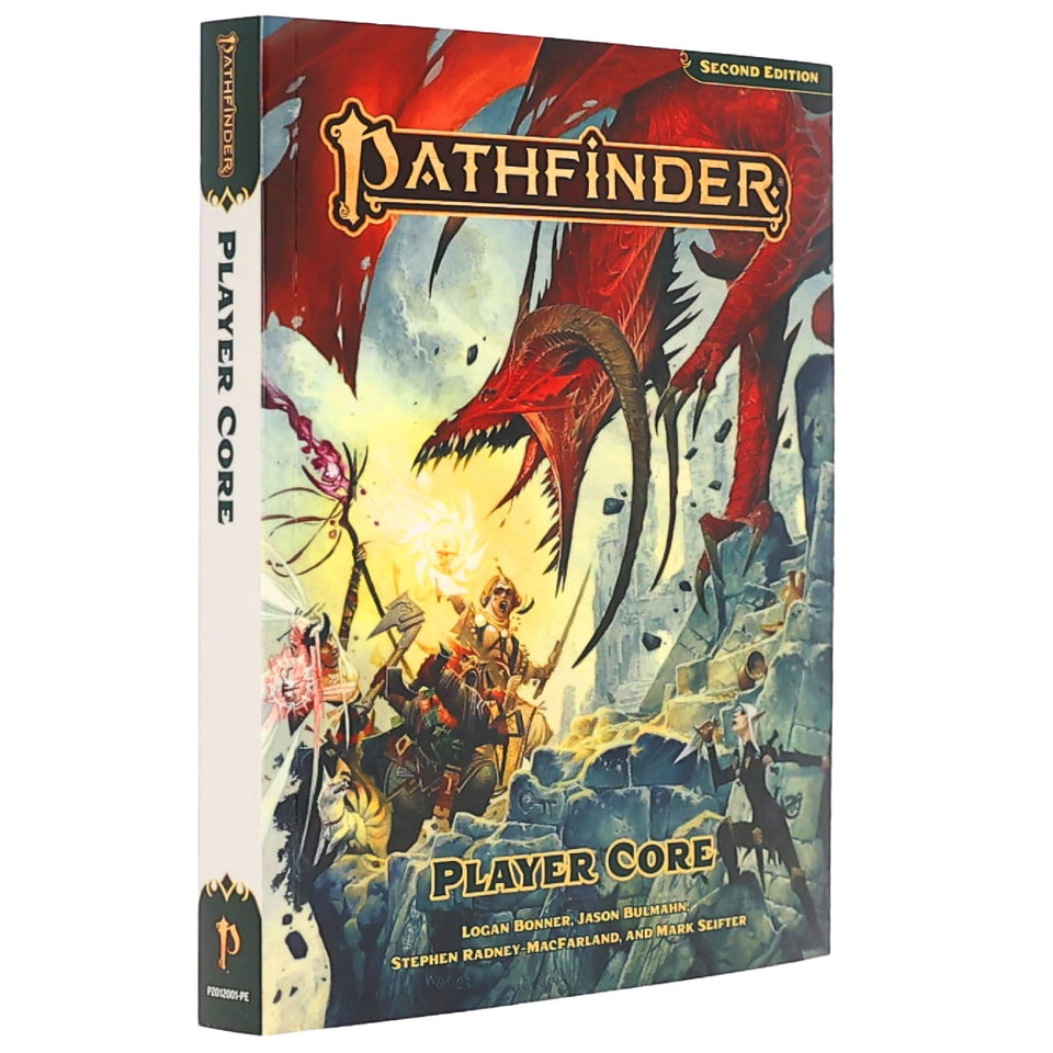 Paizo Pathfinder Pocket Edition cover showing portable core rulebook for quick setup.