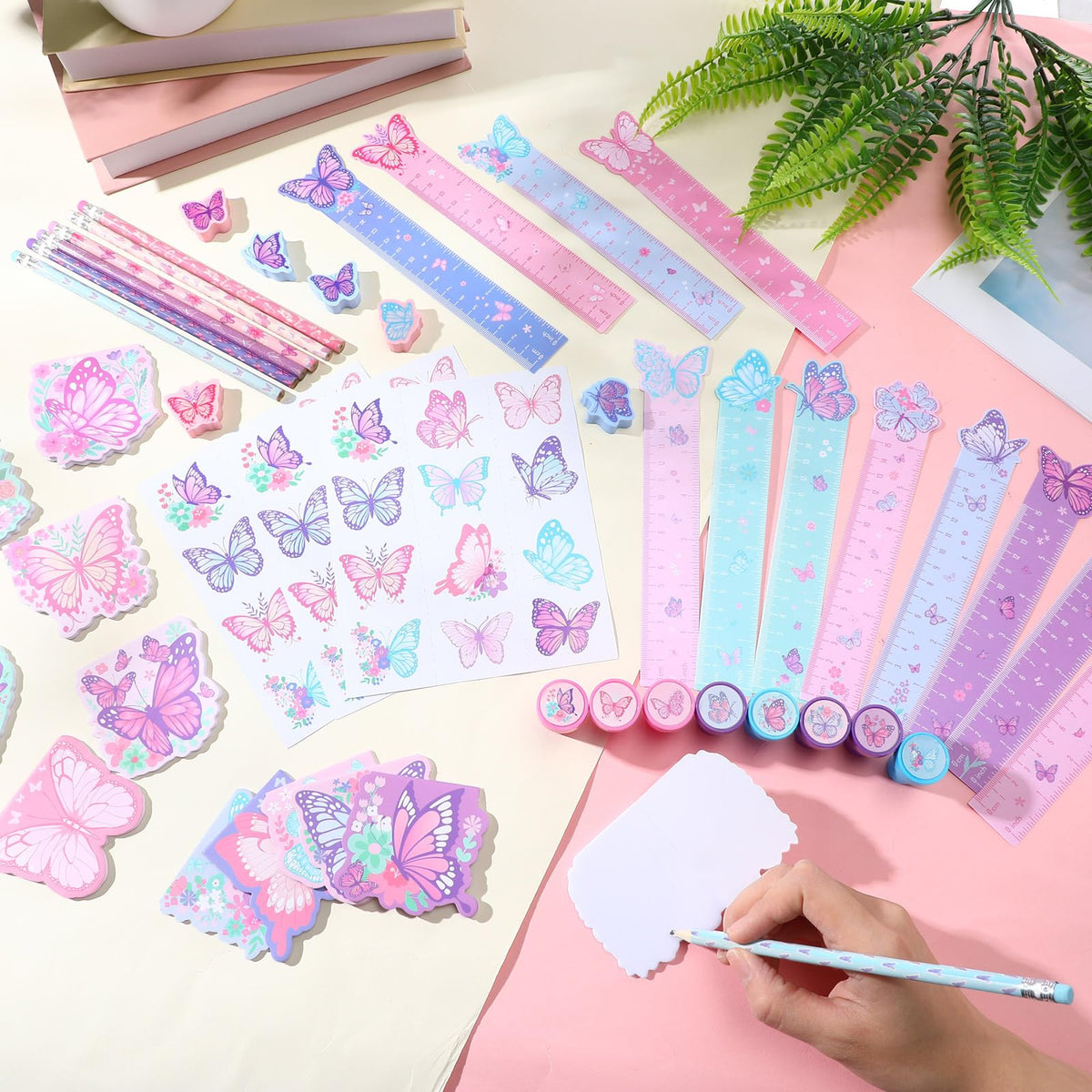 Pajean butterfly eraser: cute non toxic accessory for quick corrections