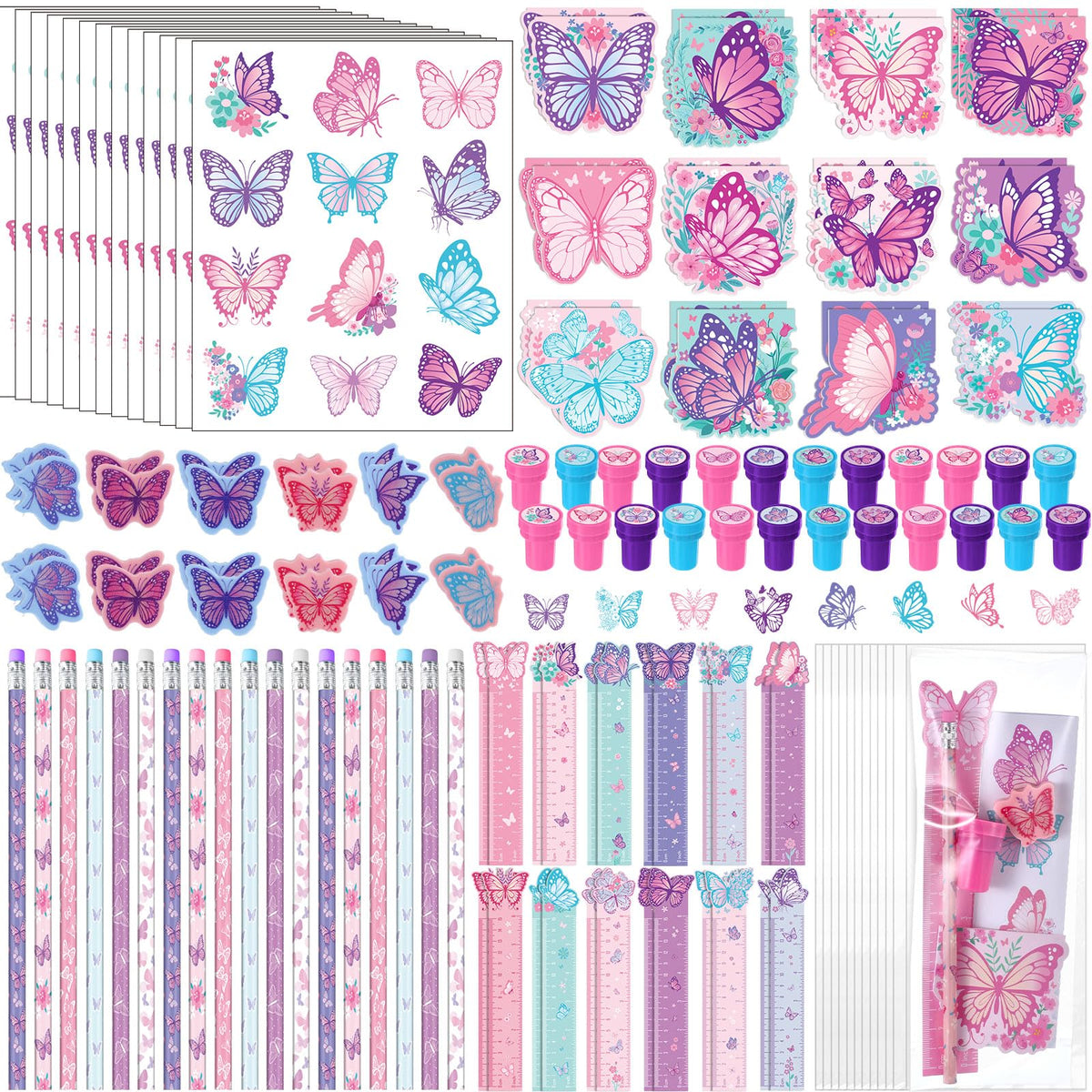 Pajean butterfly pencil: colorful writing tool ideal for party favors and classroom activities
