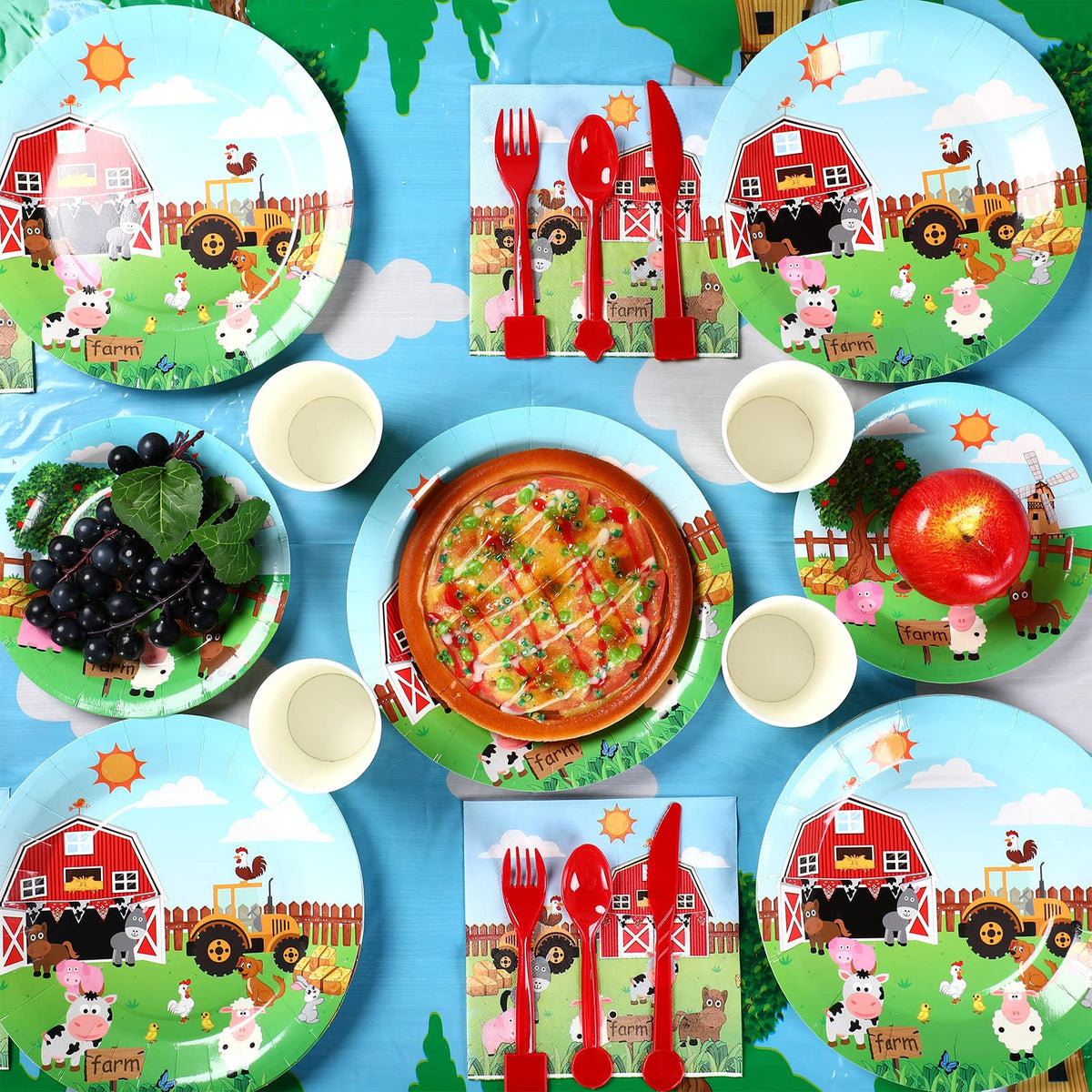 Pajean farm cups hold 9 oz for kid-friendly beverages