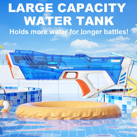 Pakoo 360ml reservoir enables longer action before refilling.