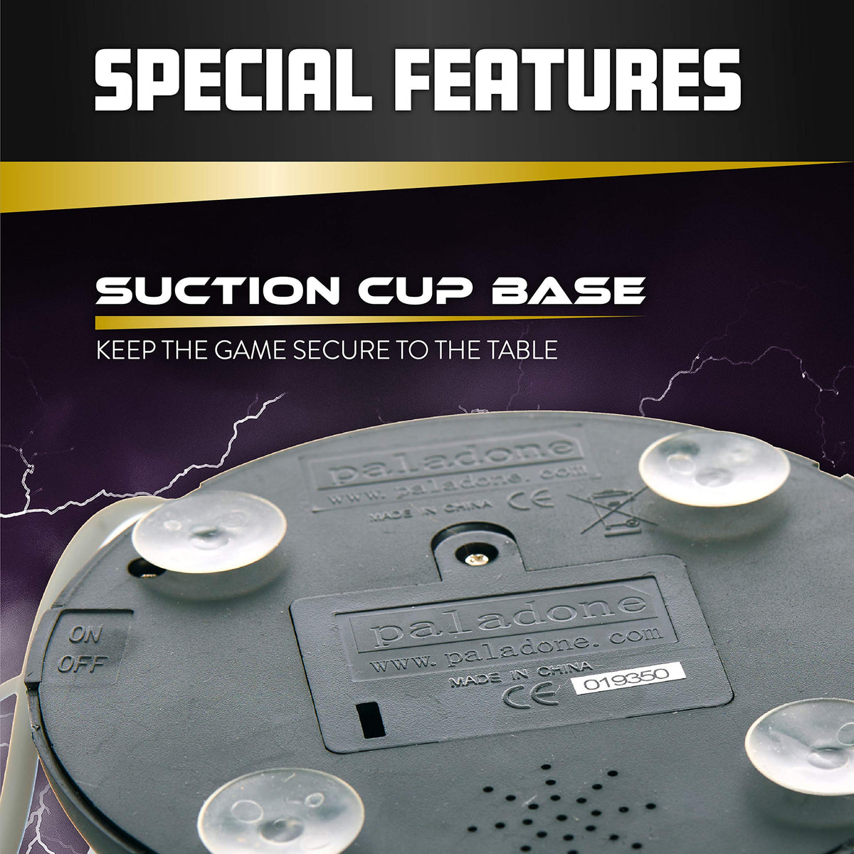 Paladone Lightning Reaction Reloaded suspenseful music heightens party anticipation.