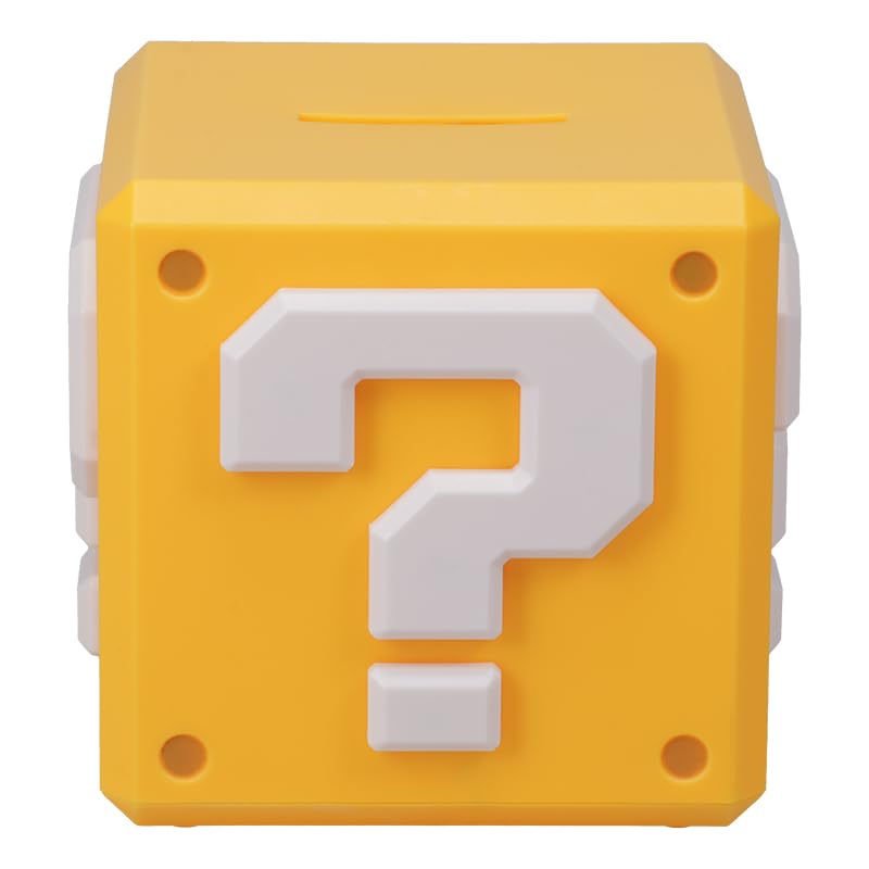 Paladone Super Mario Question Block money box gift-ready for Mario fans.