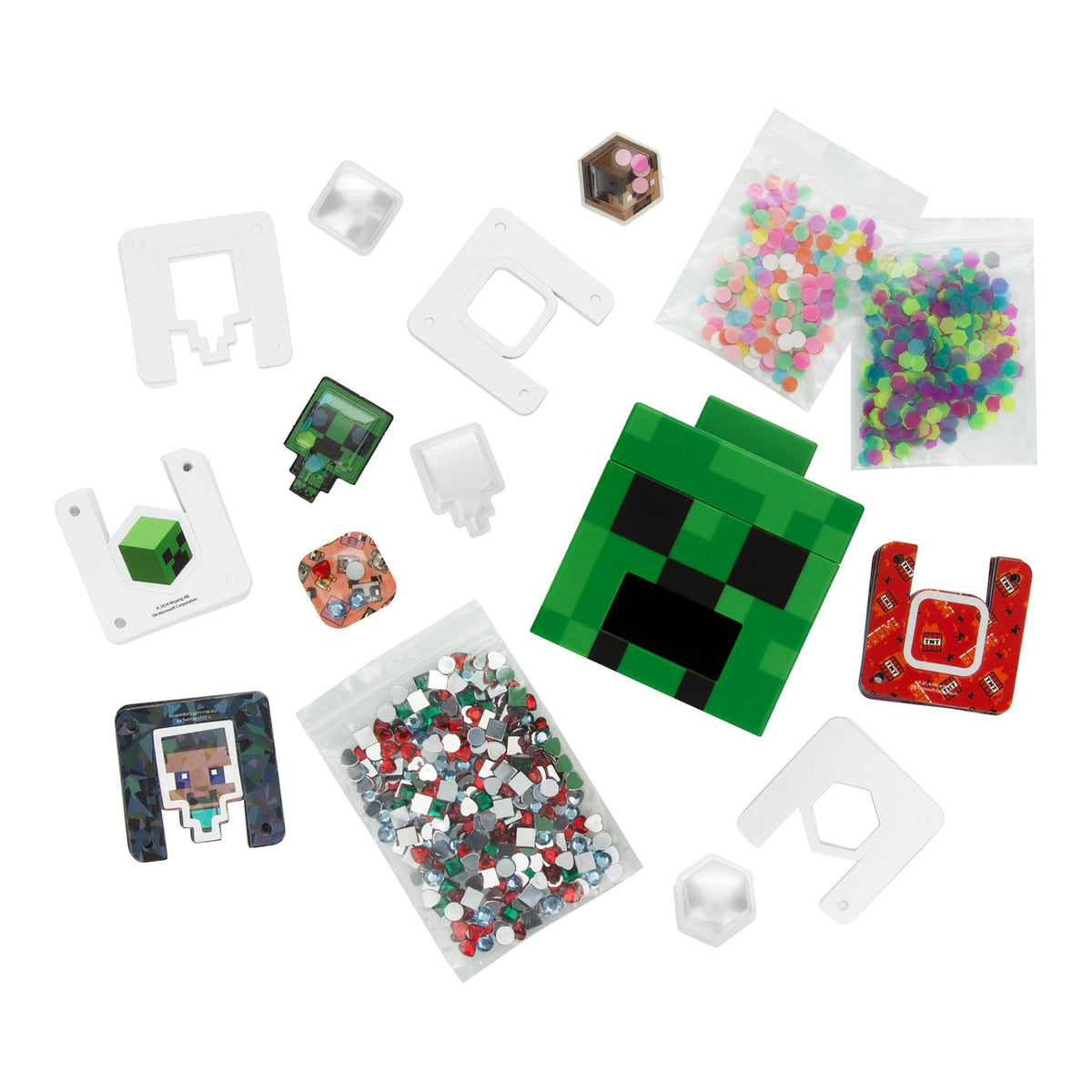 Paladone WeCool Minecraft Creeper gems and sprinkles for dazzling 3D accents.