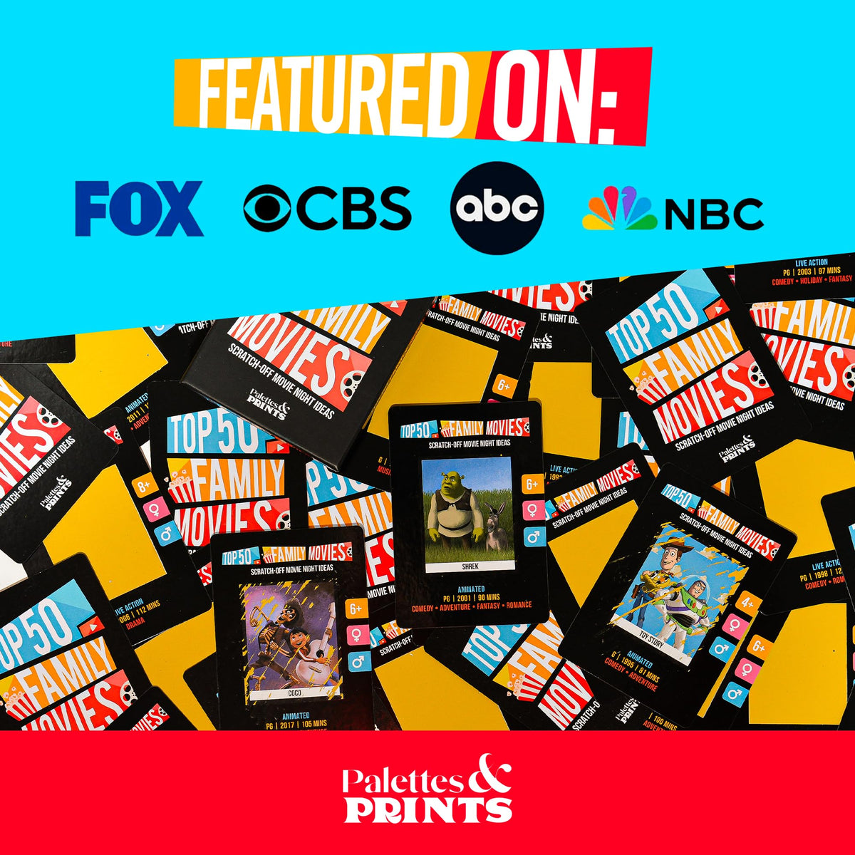 Palettes and Prints 50-kid-movies illustration deck visuals for family picks