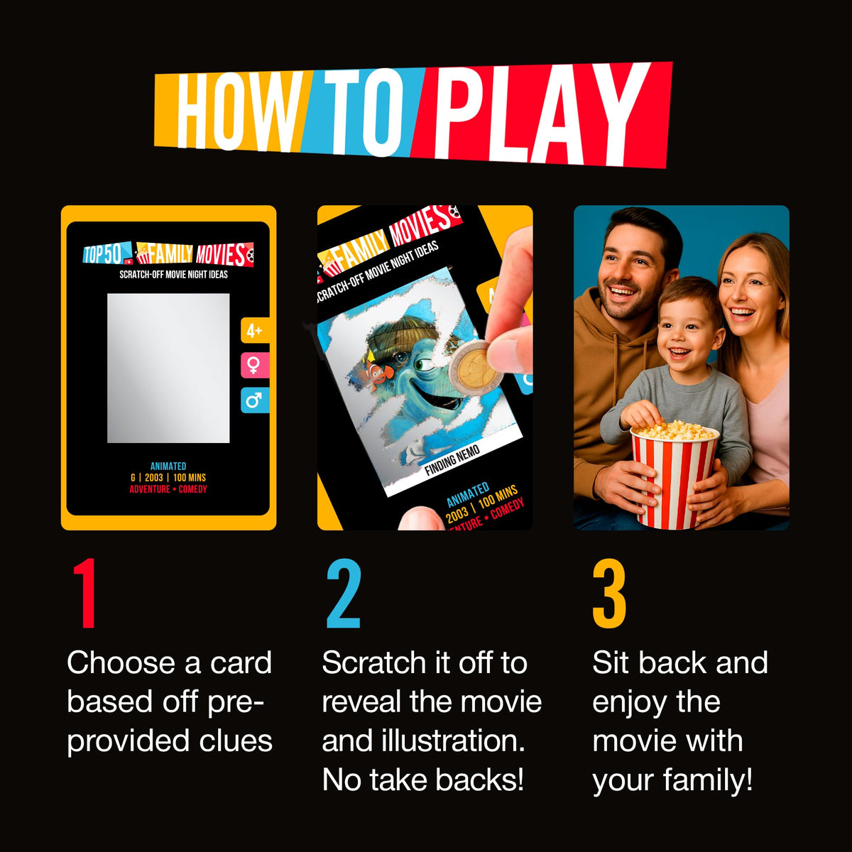 Palettes and Prints hints preview card, teaser clues for movie night