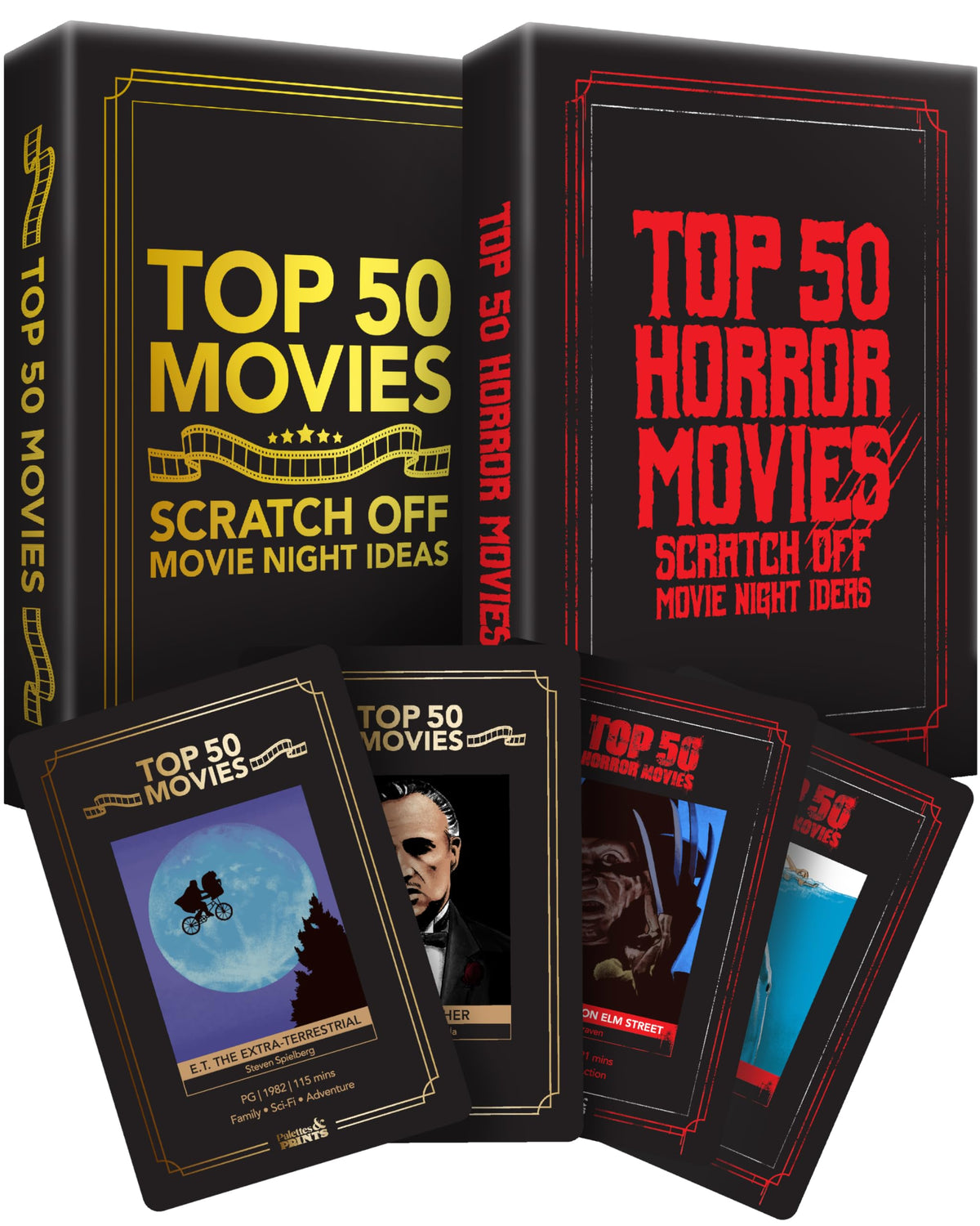 Palettes and Prints top-50 horror deck cover, ideal for epic movie-night planning