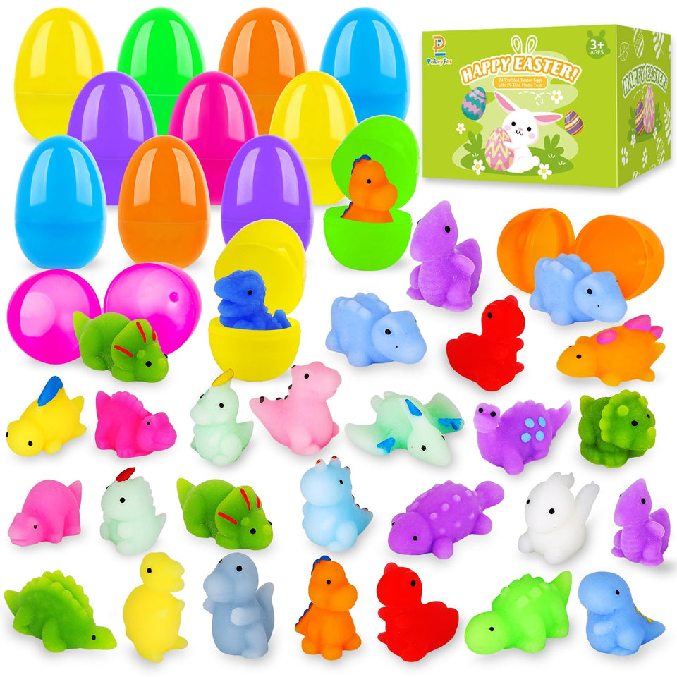 PaLeyFer Easter eggs with squishy dinosaurs for vibrant Easter baskets