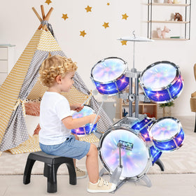 PaLeyFer easy-assembly drum kit ready for setup in minutes