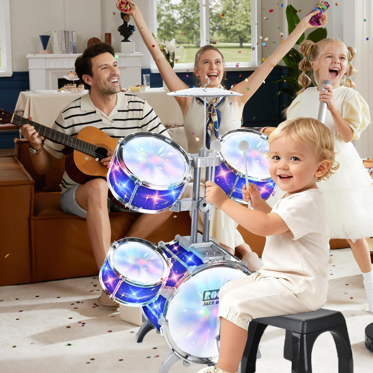 PaLeyFer galaxy starry sky design sparks imagination during drum practice