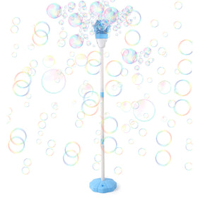Palksky bubble machine outdoors with LED lights for a vibrant party atmosphere.