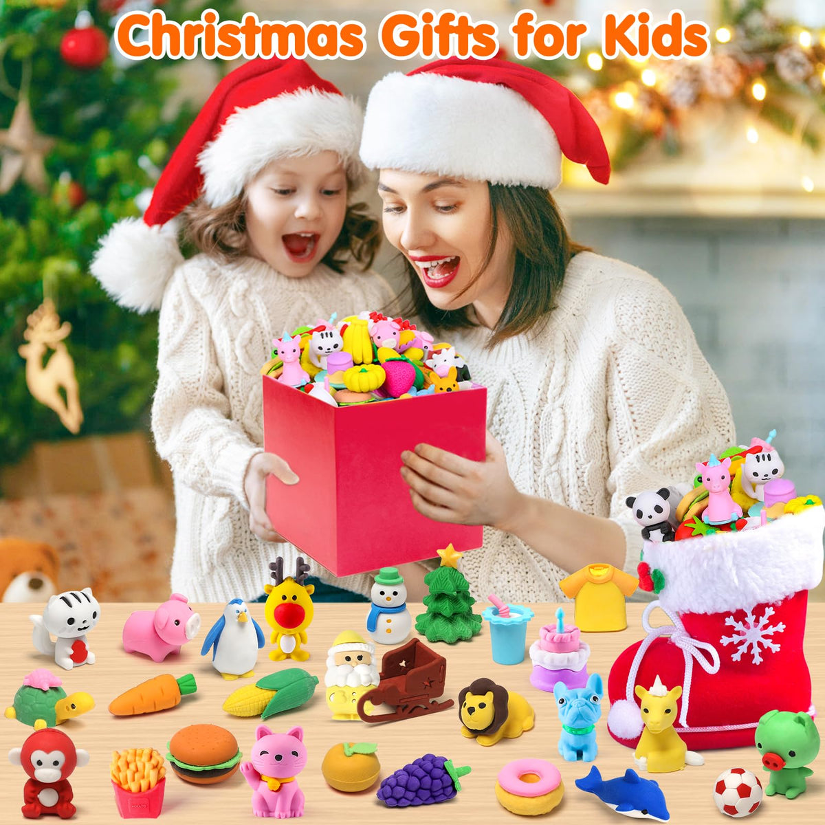 Palmatte prize and gift erasers perfect for party favors and goodie bags.