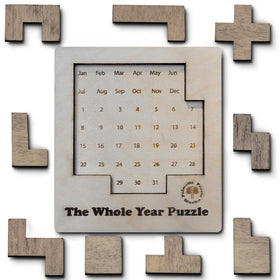 Palmetto Puzzle Works The Whole Year Puzzle box and packaging, ideal for gifting and display