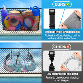Durable nylon webbing on PAMASE storage bag resists sun and wear