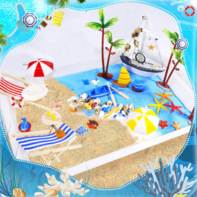 Pamonrueer floating ring miniatures brighten beach dioramas and toppers.