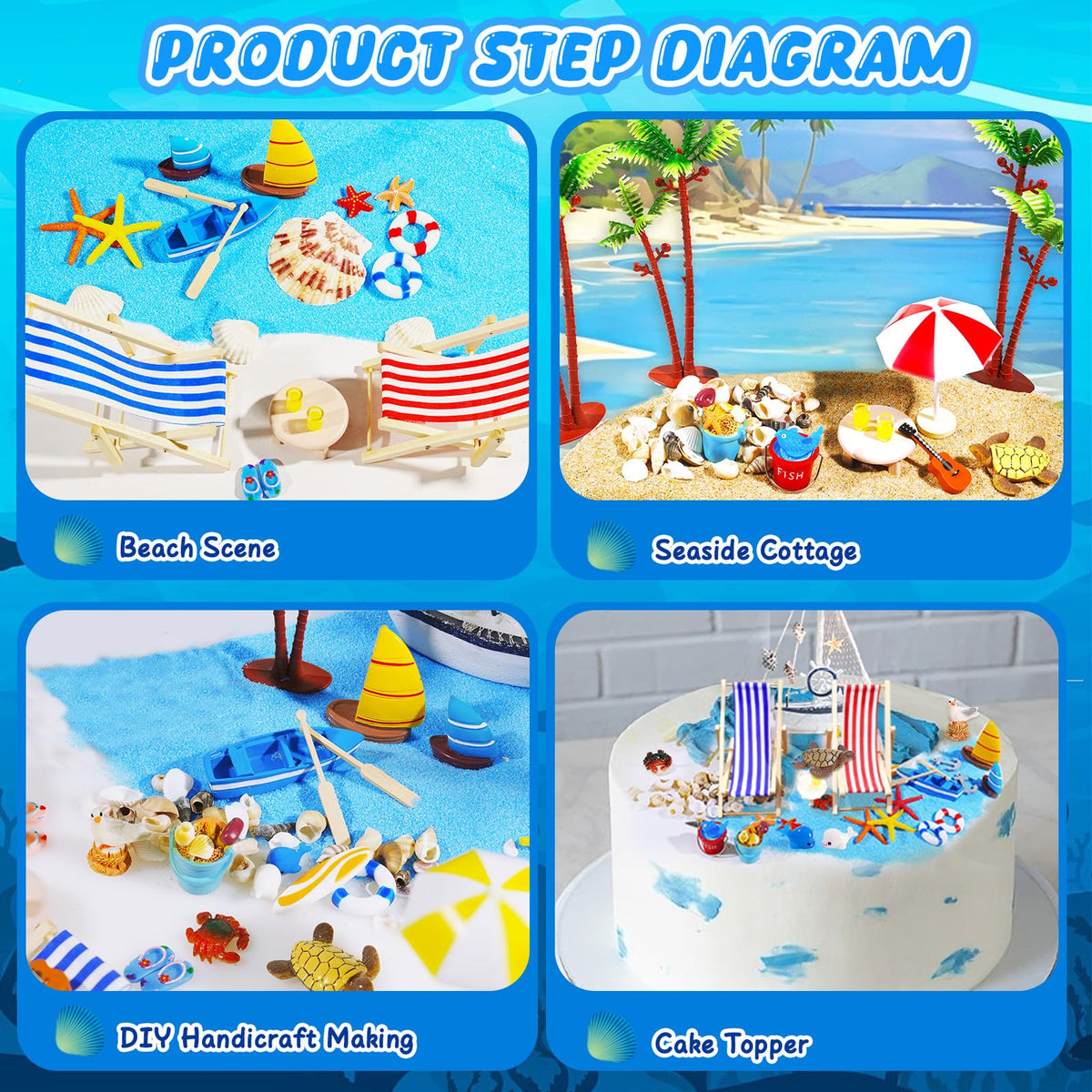 Pamonrueer wooden sailboat miniatures for seaside scenes and resin accents.