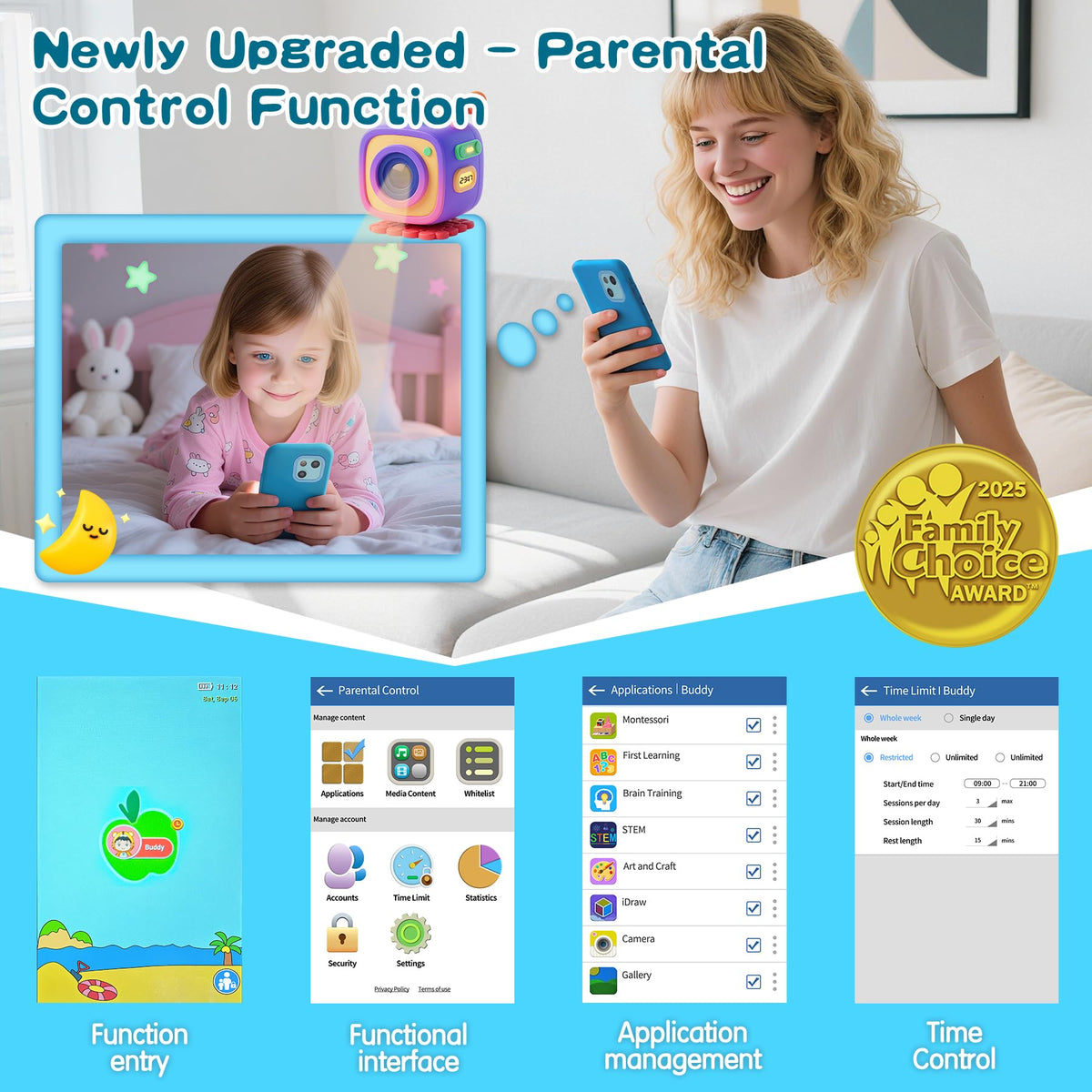 PAMOX parental-control toy phone helps manage apps and screen time