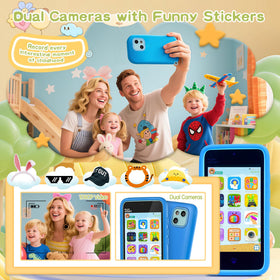 PAMOX Kids Toy Phone rear camera for capturing memories during play