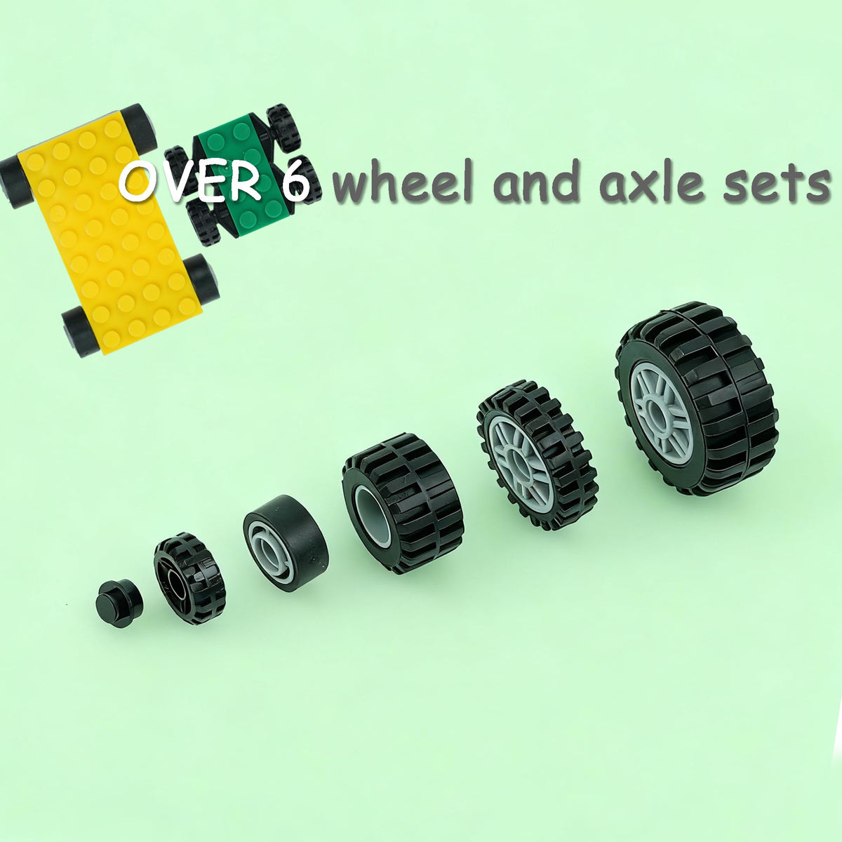 Pamvava seven tire sizes with wheels and axles enable varied builds.